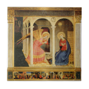 Azulejo De Cerâmica Anunciação por Fra Angelico, Arte Fina Renascentis