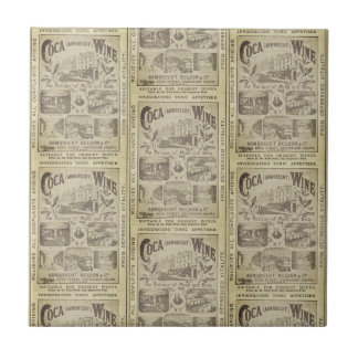 Azulejo De Cerâmica Anúncio de Jornal Antigo para Cozinha