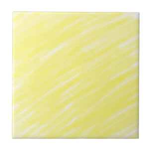 Azulejo De Cerâmica anúncio pastel amarelo personalizado de cor sólida