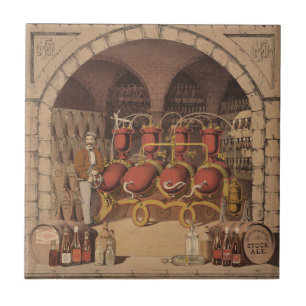 Azulejo De Cerâmica Anúncio Vintage Para Belfast Ginger Ale.