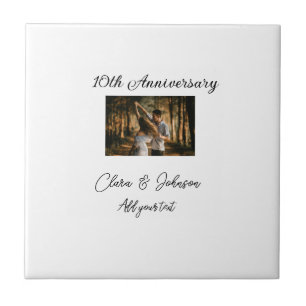Azulejo De Cerâmica Apelido de casamento Aniversário adicionar nome an