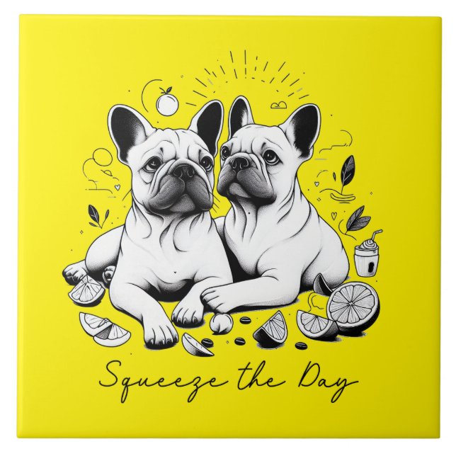 Azulejo De Cerâmica Aperte O Dia (Frente)