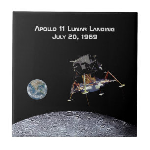 Azulejo De Cerâmica Apollo 11 Aterrissagem lunar