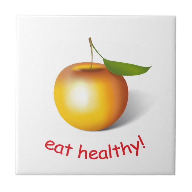 Azulejo De Cerâmica Apple 3-d (Frente)