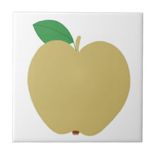 Azulejo De Cerâmica Apple ouro
