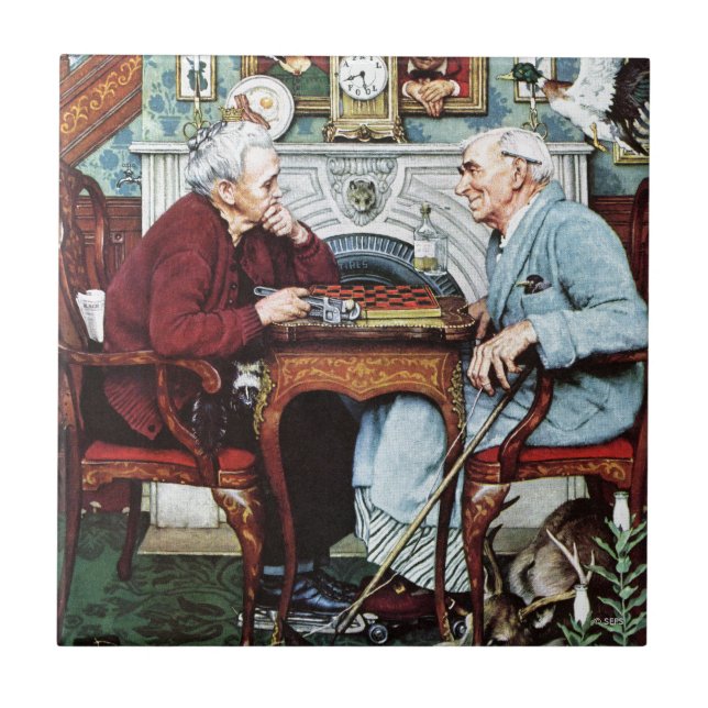 Azulejo De Cerâmica April Fool, 1943 (Frente)