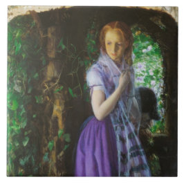 Azulejo De Cerâmica April Love (por Arthur Hughes)