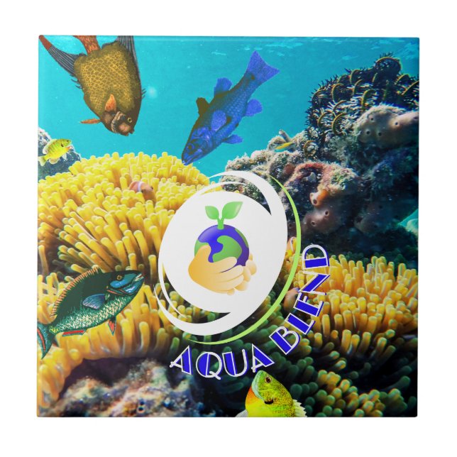 Azulejo De Cerâmica Aqua Blend (Frente)