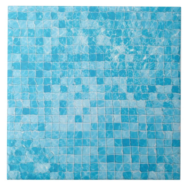 Azulejo De Cerâmica Aqua Blue Ceramic Tile (Frente)