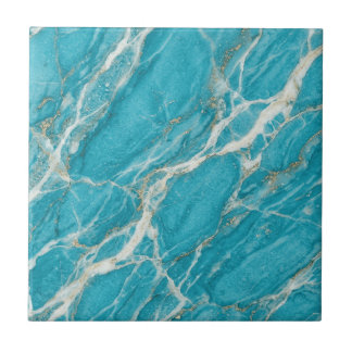 Azulejo De Cerâmica Aqua Mármore Olhar de Design Contemporâneo Ousado