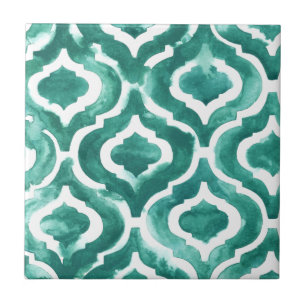 Azulejo De Cerâmica Aquamarine Motif IV