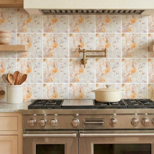 Azulejo De Cerâmica Aquarela Floral Elegante
