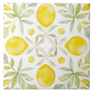 Azulejo De Cerâmica Aquarela Mediterrâneo