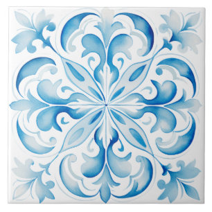 Azulejo De Cerâmica Aquarela Mediterrâneo 