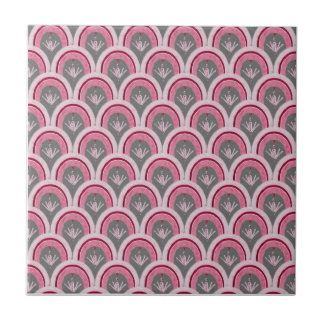 Azulejo De Cerâmica Aquarela Rosa Clássico Desenhado à Mão 