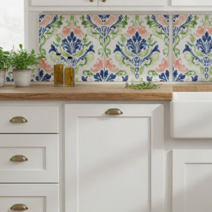 Azulejo De Cerâmica Aquarela Vibrante