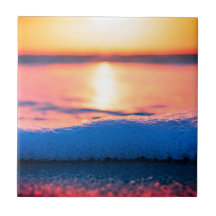 Aquarelas, praia e mar, céu