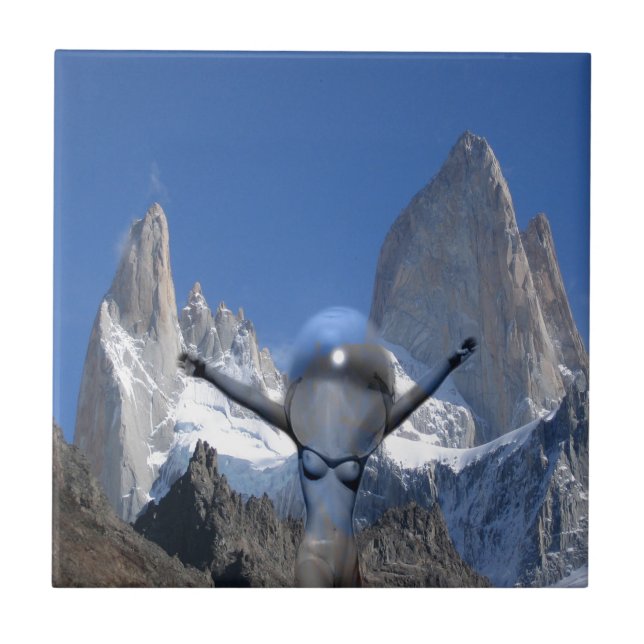 Azulejo De Cerâmica Ar de montanha (Frente)