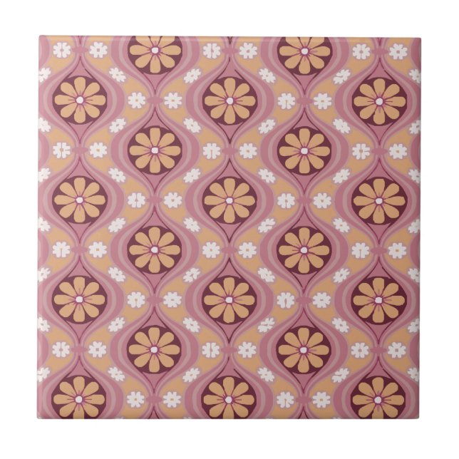 Azulejo De Cerâmica Arabesque retro (Frente)