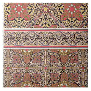 Azulejo De Cerâmica Arabesques do teto da mesquita de EL-Bordeyny,