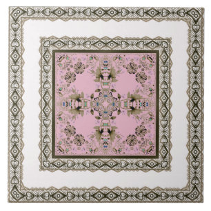 Azulejo De Cerâmica Arábico antigo decorativo oriental barroco orname