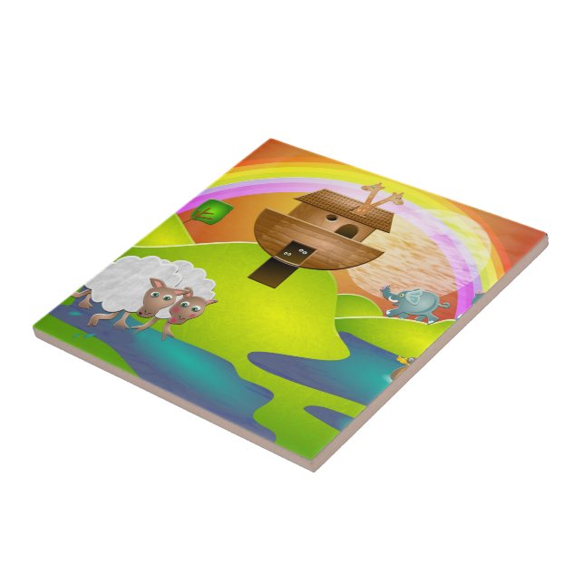 Azulejo De Cerâmica Arca de Noahs (Lateral)