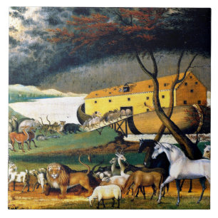 Azulejo De Cerâmica Arca de Noé
