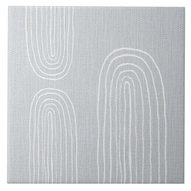 Azulejo De Cerâmica Arco-Íris Chic do Meio século Boho (Frente)