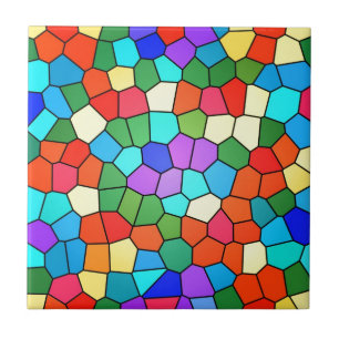 Azulejo De Cerâmica Arco-íris do mosaico