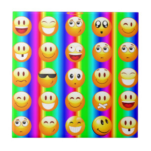Azulejo De Cerâmica arco-íris emoji