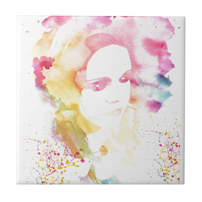 Azulejo De Cerâmica Arco-íris Rachael (Frente)