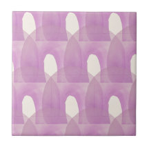 Arco-íris Roxo Padrão Moderno de Meados do Século