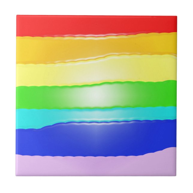 Azulejo De Cerâmica Arco-íris v2 (Frente)