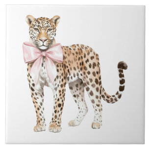 Azulejo De Cerâmica Arco rosa-leopardo