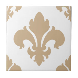 Azulejo De Cerâmica Areia da flor de lis 2