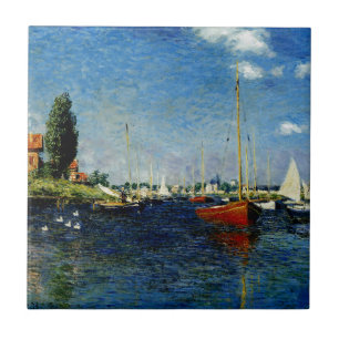 Azulejo De Cerâmica Argenteuil, pintura de arte de Claude Monet