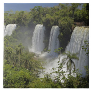 Azulejo De Cerâmica Argentina, Cataratas do Iguaçu ao sol.