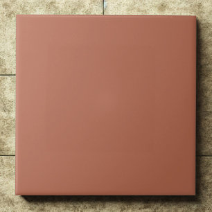 Azulejo De Cerâmica Argila #b66a50 – Laranja Natural Quente e Suave