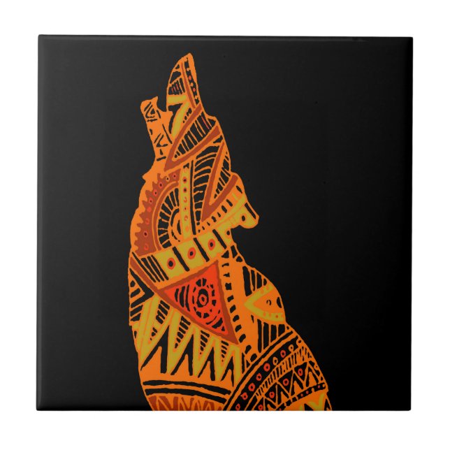 Azulejo De Cerâmica Arizona Peyote Coyote Tucson (Frente)