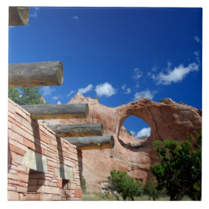 Azulejo De Cerâmica Arizona, Window Rock. Capital dos Navajos