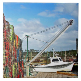 Azulejo De Cerâmica Armações de Caranguejo Empilhadas e Prontas