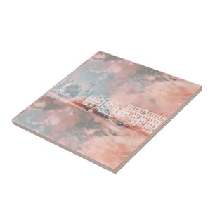 Azulejo De Cerâmica Arquitetura da Cidade de Minsk na Bielorrússia П