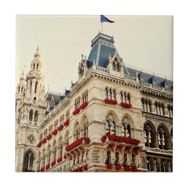 Azulejo De Cerâmica Arquitetura de Wien (Frente)