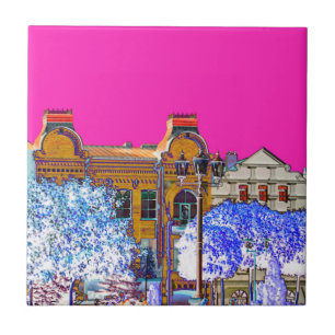 Azulejo De Cerâmica Arquitetura do Grodno Belarus