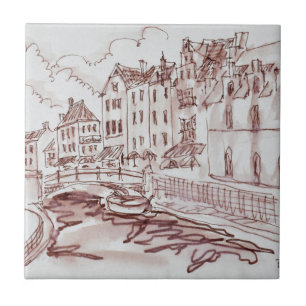 Azulejo De Cerâmica Arquitetura flamenga Gand, Bélgica