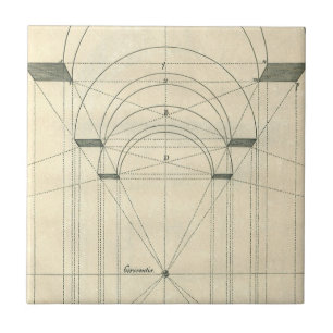 Azulejo De Cerâmica Arquitetura Vintage, Perspectiva do Arco Renascent