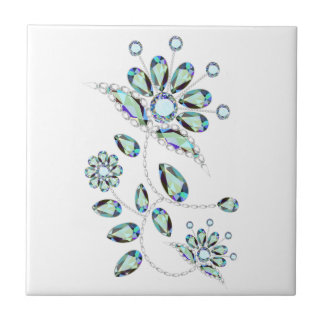 Azulejo De Cerâmica Arquivo Dourado Gem Stone