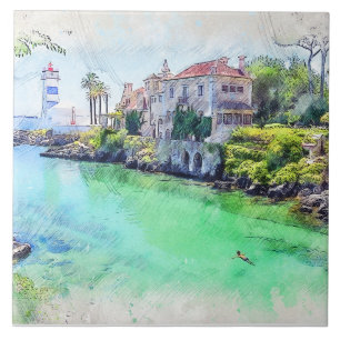 Azulejo De Cerâmica Arrefecimento em Cascais, Portugal