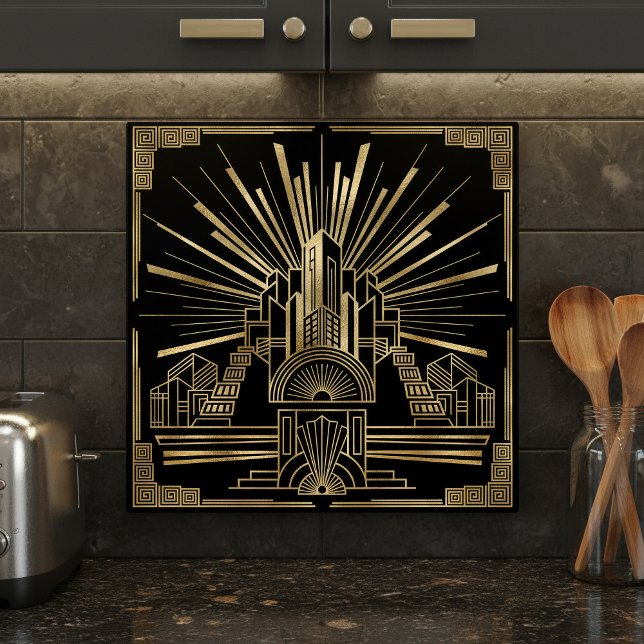 Azulejo De Cerâmica Art Deco Architectural Geometric Pat#7 ID1196 (Criador carregado)