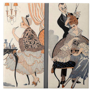 Azulejo De Cerâmica Art Deco Beauty